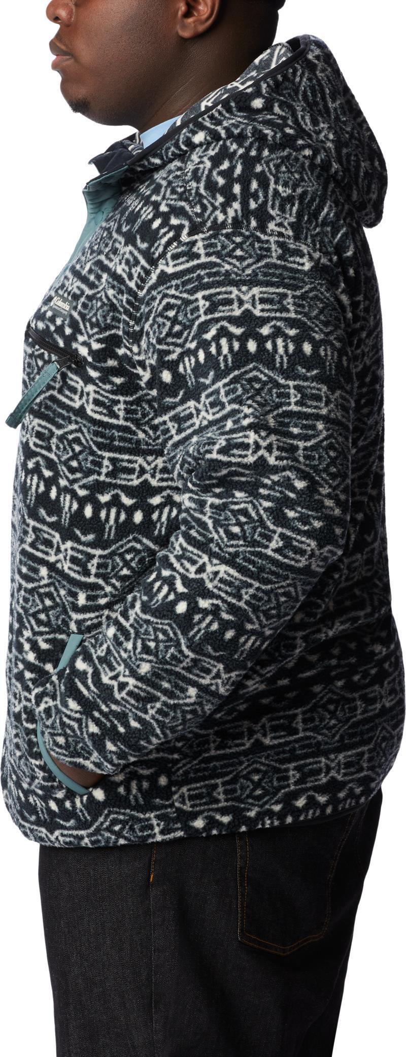 Helvetia Hoodie - Big - Mens - Black Geo Print 4