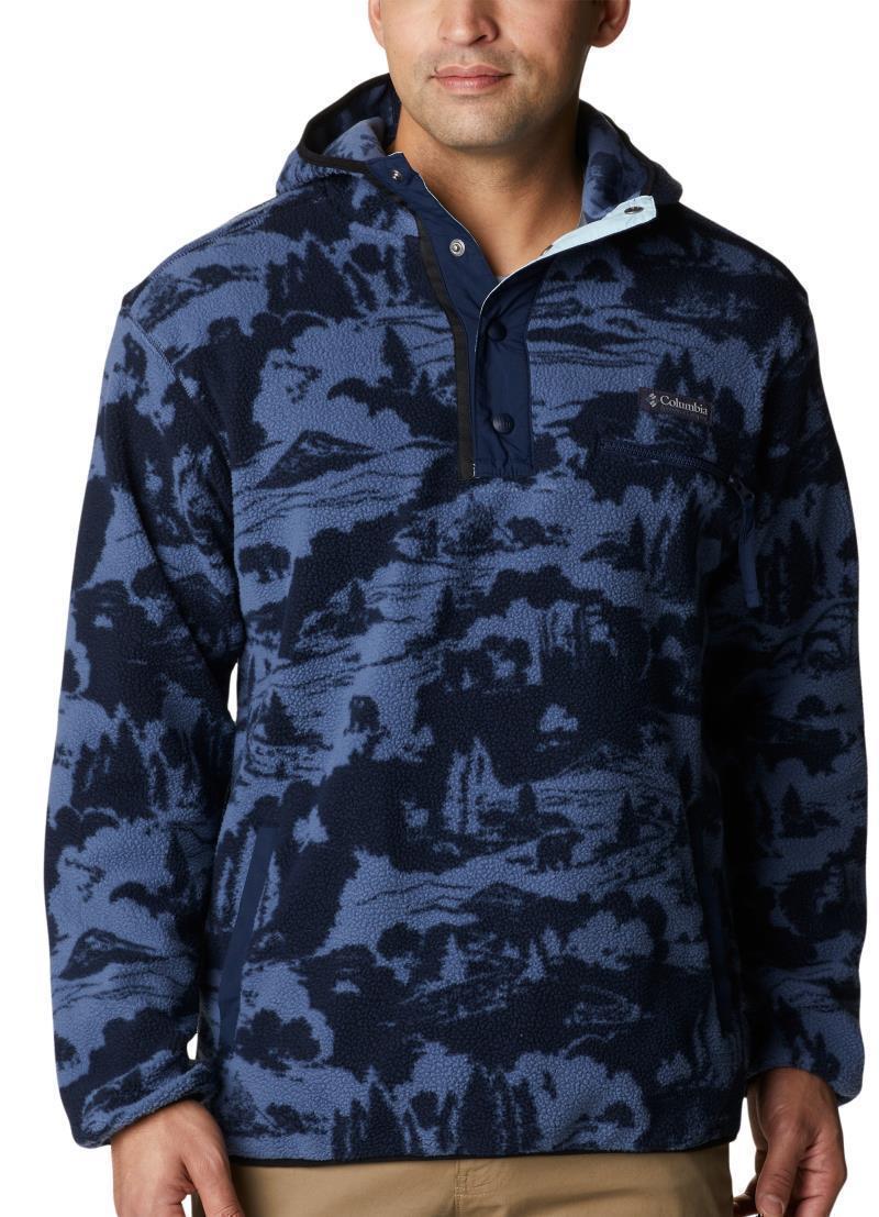 Helvetia Hoodie - Big - Mens - Collegiate Navy Roasted Print 1