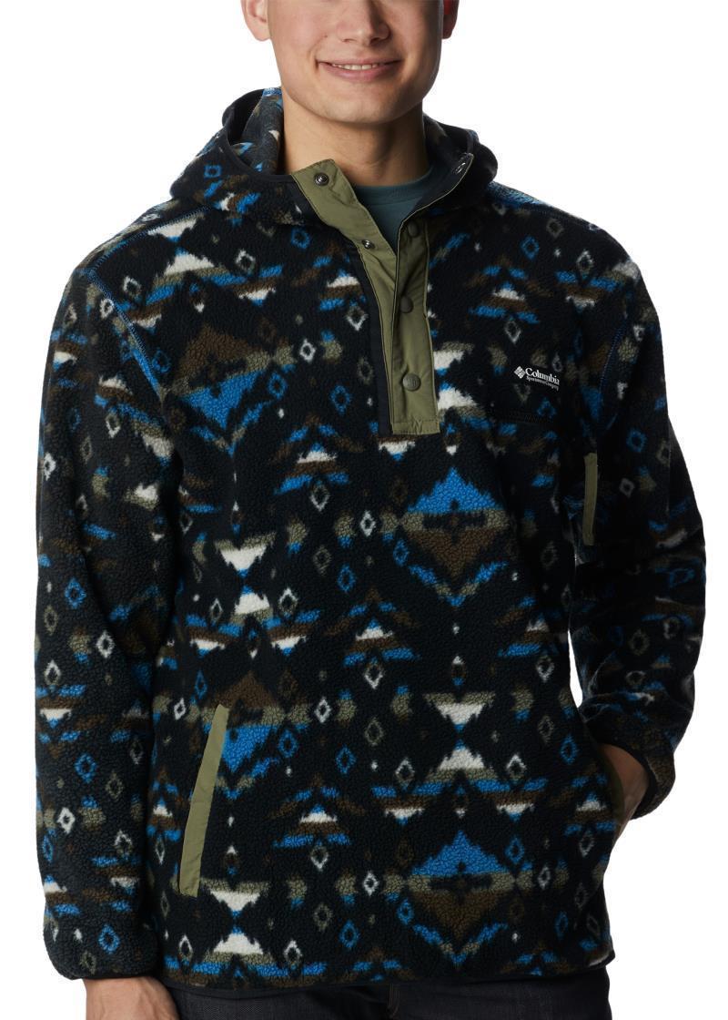 Helvetia Hoodie - Tall - Mens - Bright Indigo Rocky Mountain Print 1