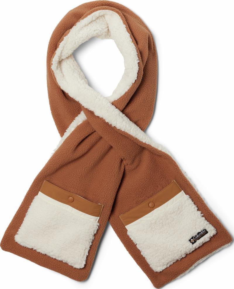 Helvetia Sherpa Scarf - Camel Brown / Chalk 1