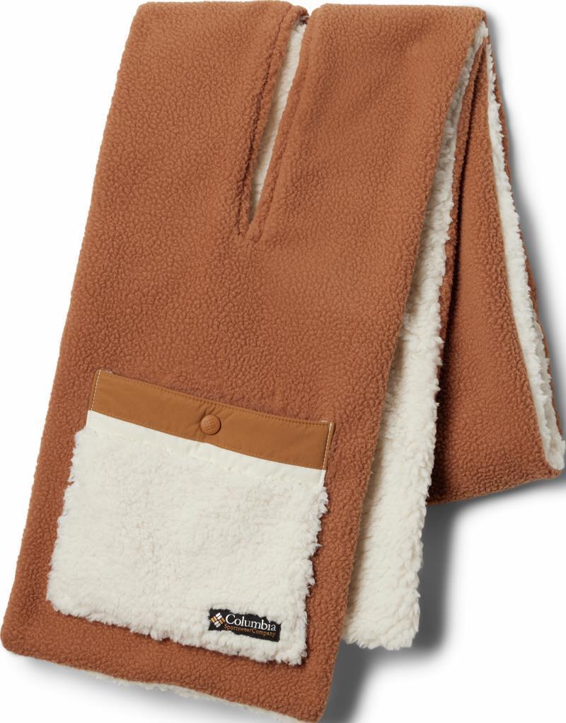 Helvetia Sherpa Scarf - Camel Brown / Chalk 2
