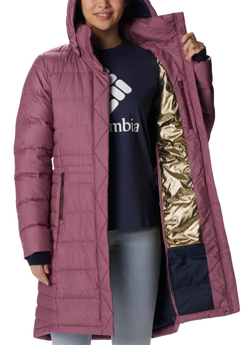 Hexbreaker Elite Down Jacket - Womens - Marionberry Heather Print 3