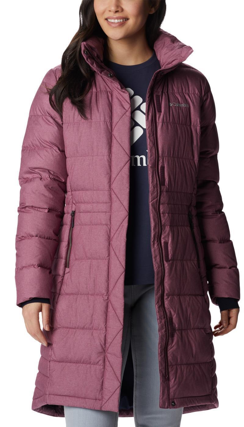 Hexbreaker Elite Down Jacket - Womens - Marionberry Heather Print 4