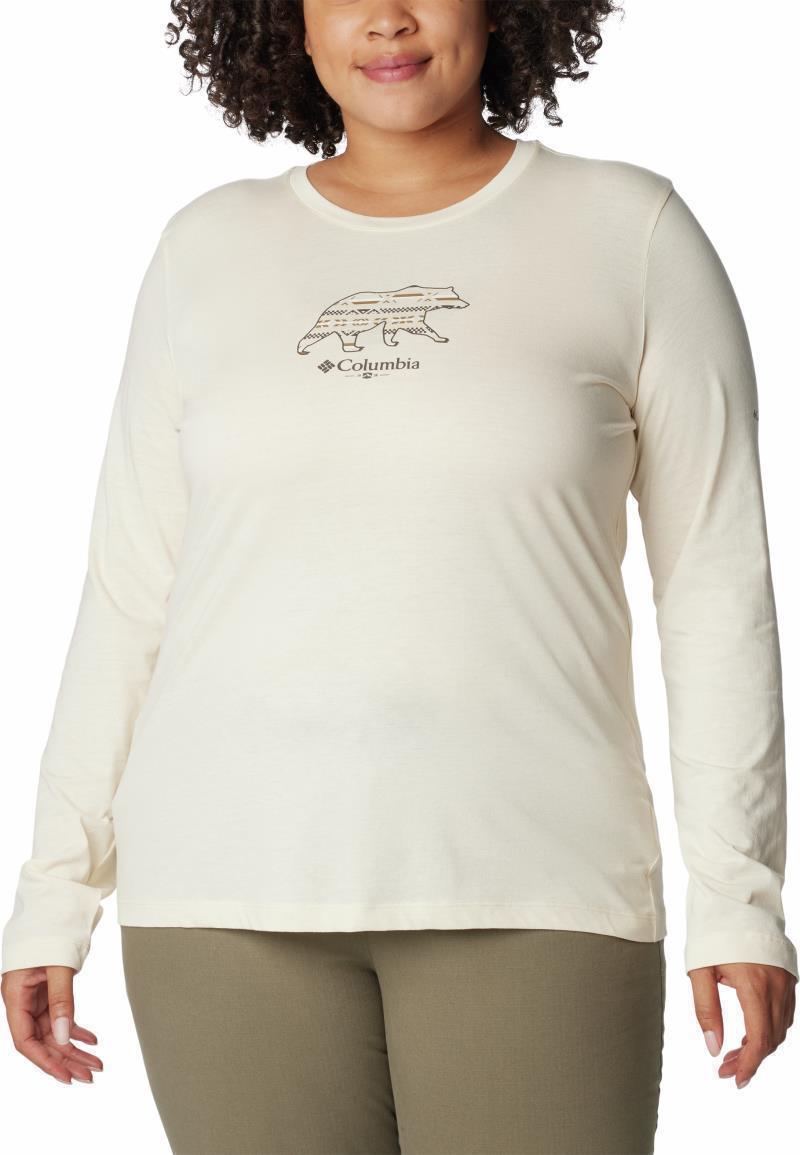 Hidden Haven LS Tee, Extended - Womens - chalk / bearly checkered 1