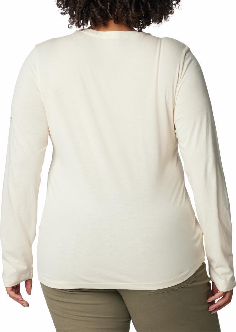 Hidden Haven LS Tee, Extended - Womens - chalk / bearly checkered 1