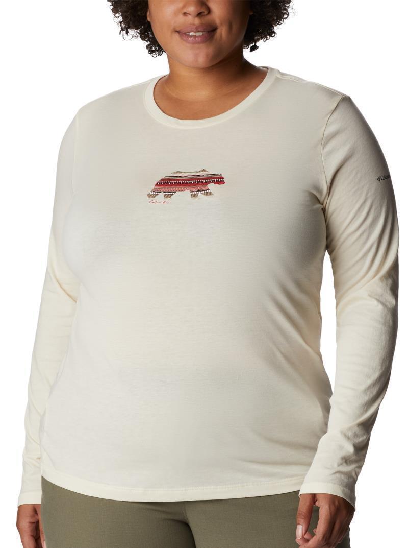 Hidden Haven LS Tee, Extended - Womens - chalk / bearly print 1