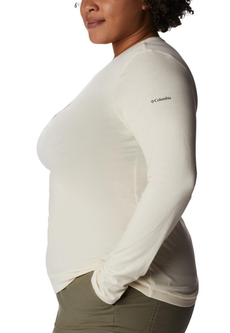 Hidden Haven LS Tee, Extended - Womens - chalk / bearly print 1