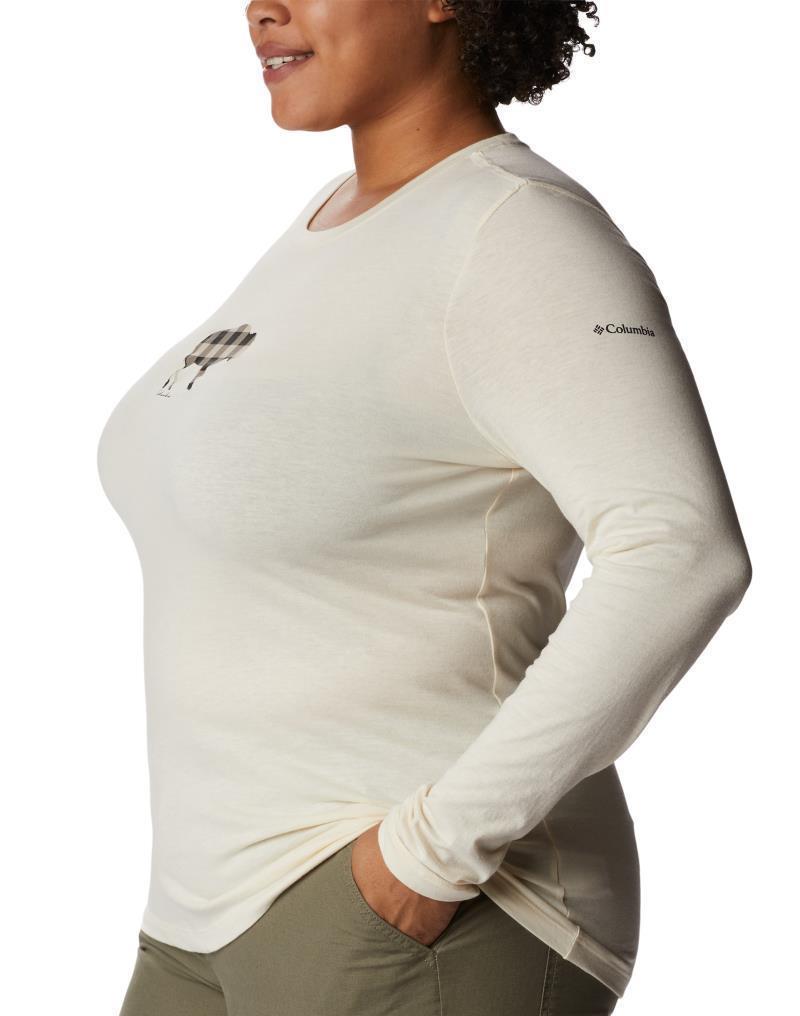 Hidden Haven LS Tee, Extended - Womens - chalk / range roam print 1