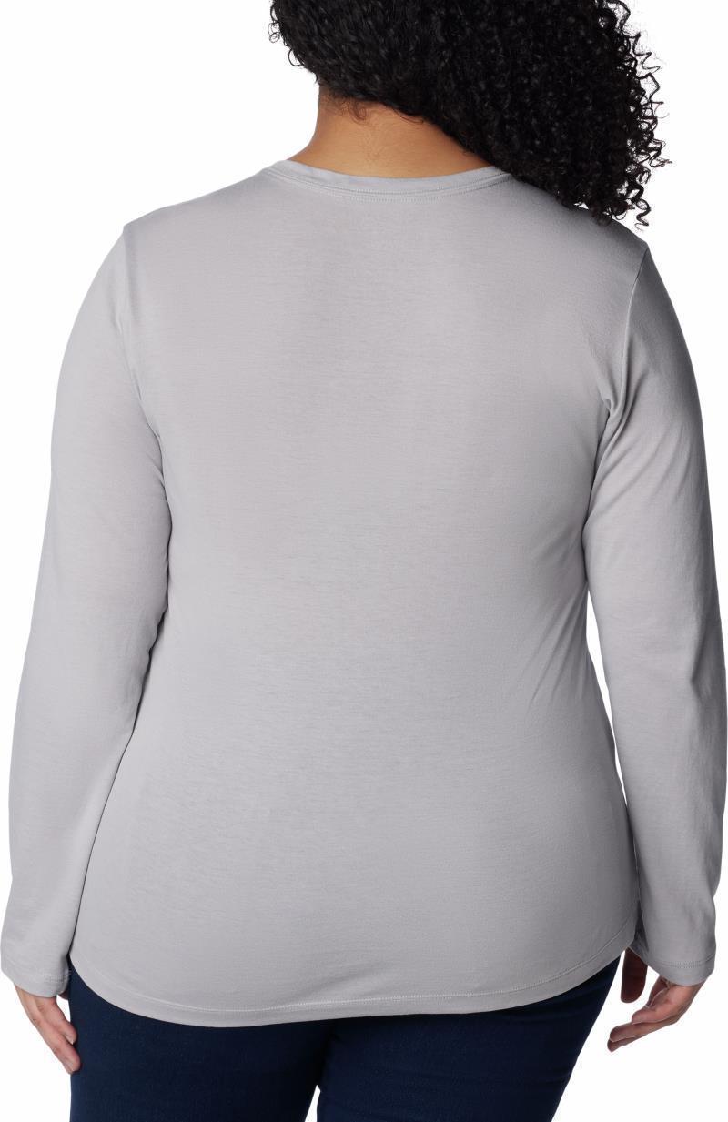 Hidden Haven LS Tee, Extended - Womens - columbia grey heather / bearly plaid 1