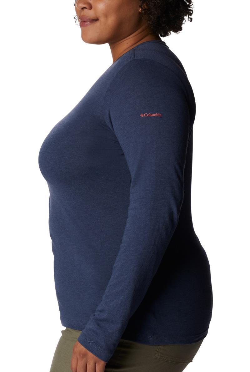 Hidden Haven LS Tee, Extended - Womens - nocturnal heather / bearly print 1