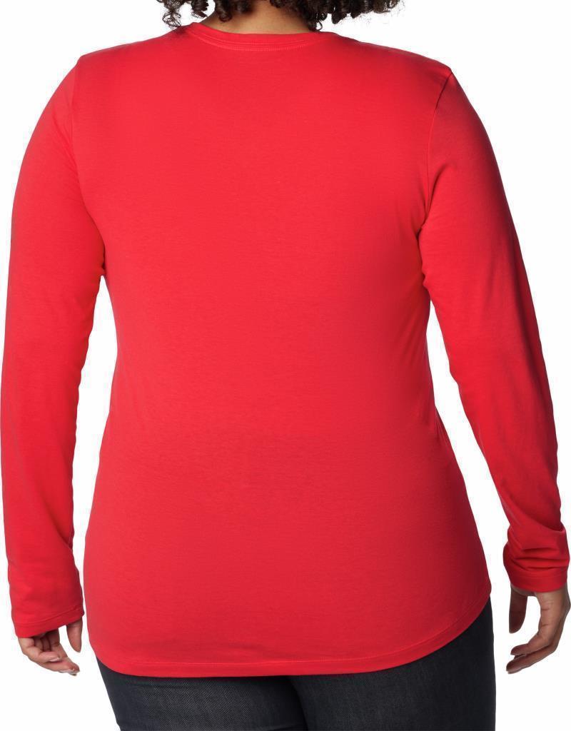 Hidden Haven LS Tee, Extended - Womens - red lily / bearly checkered 1