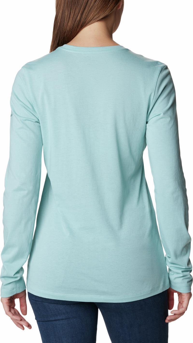 Hidden Haven LS Tee - Womens - Aqua Haze / Land Of Beasts Wolf 2