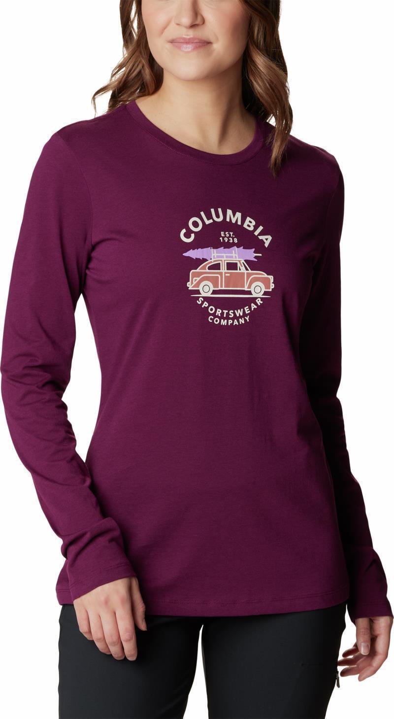 Hidden Haven LS Tee - Womens - Marionberry / Buggy 1