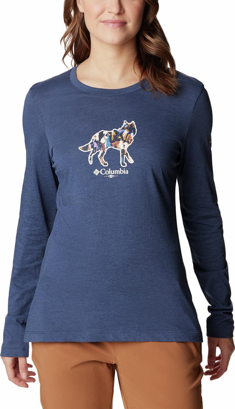 Hidden Haven LS Tee - Womens - Nocturnal / Land of Beasts Wolf 1