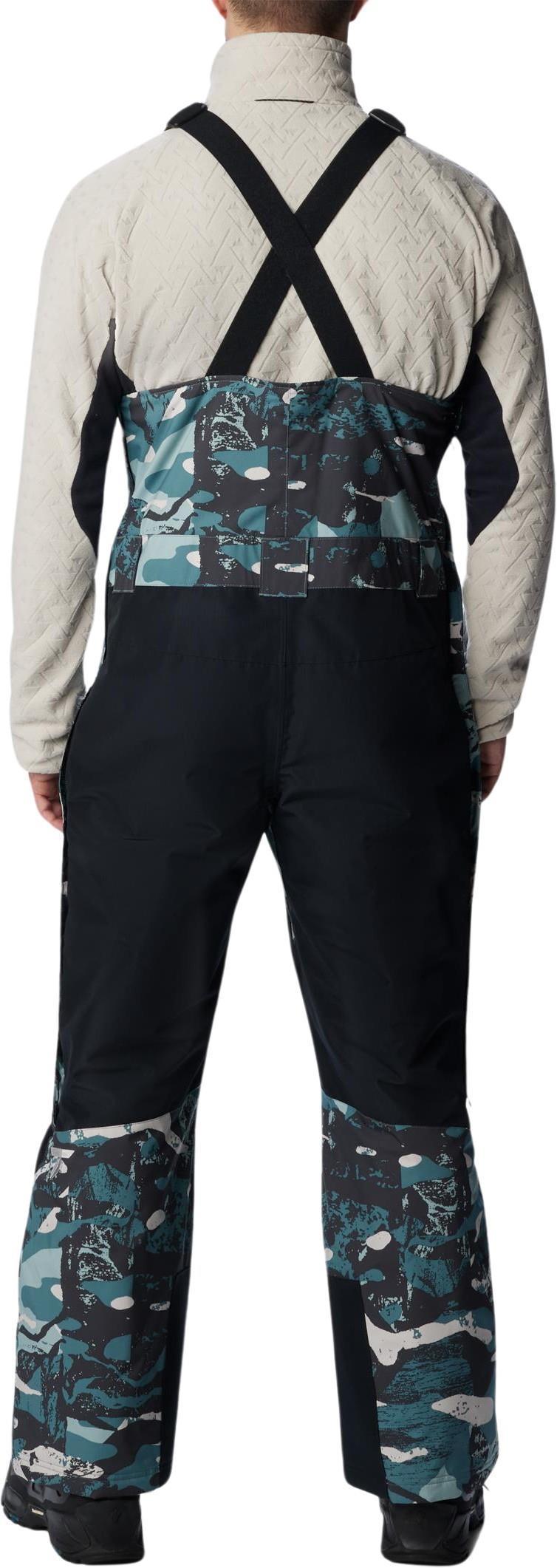 Highland Summit Bibs, Reg - Mens - Metal Geoglacial Print / Black 2