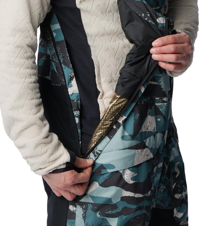Highland Summit Bibs, Reg - Mens - Metal Geoglacial Print / Black 3