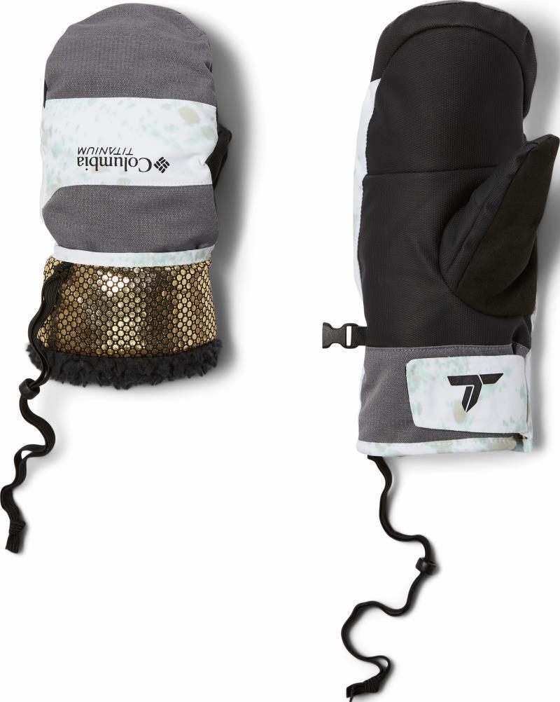 Highland Summit Mittens - Womens - White Flurries / Black 2