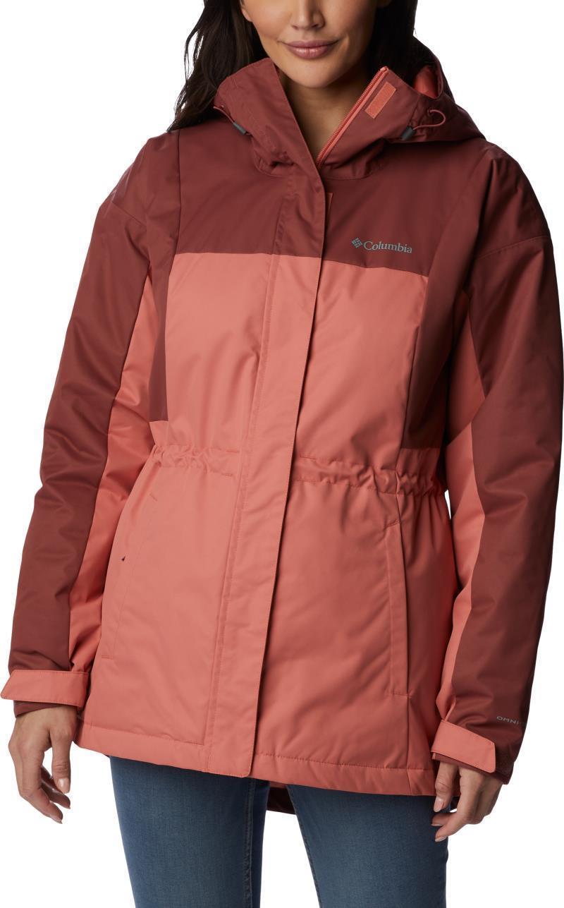 Hikebound Long Insulated Jacket - Womens - Faded Peach / Beetroot 1