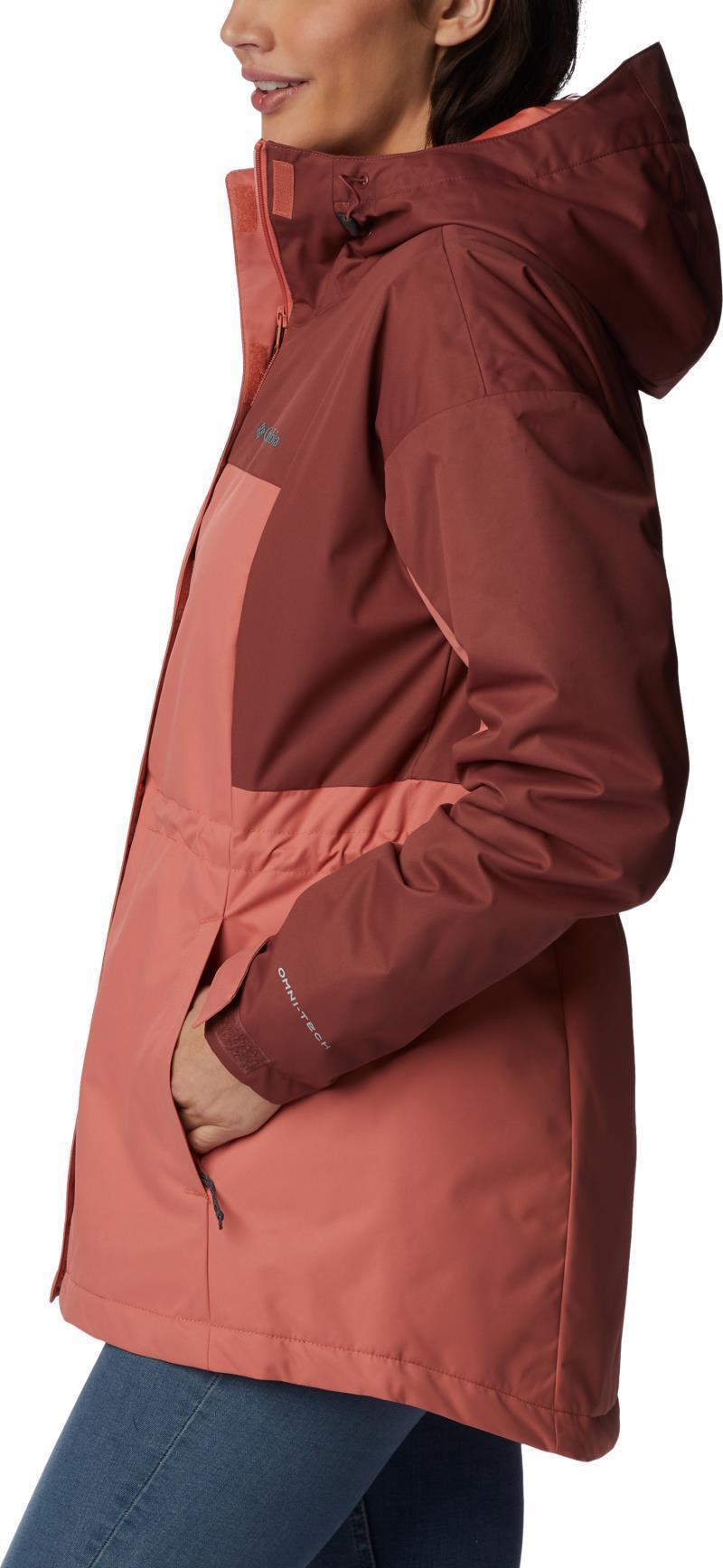Hikebound Long Insulated Jacket - Womens - Faded Peach / Beetroot 2