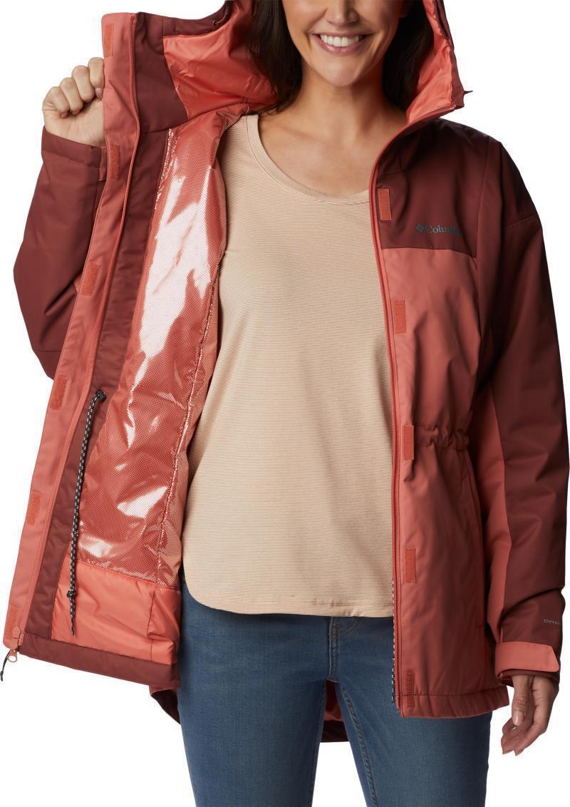 Hikebound Long Insulated Jacket - Womens - Faded Peach / Beetroot 5