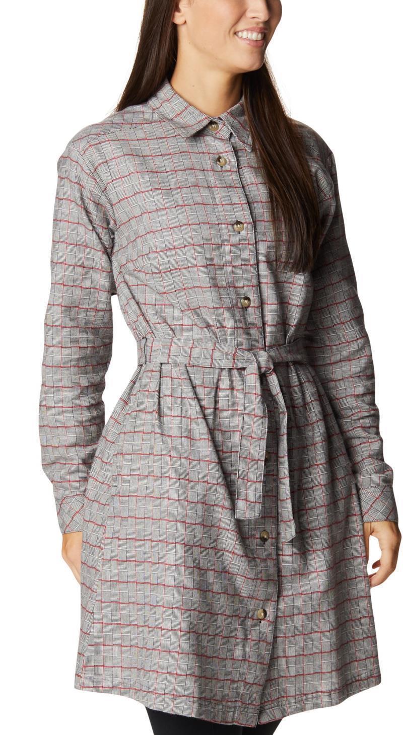 Holly Hideaway Flannel Dress - Plus - Chalk Simple Tartan 1