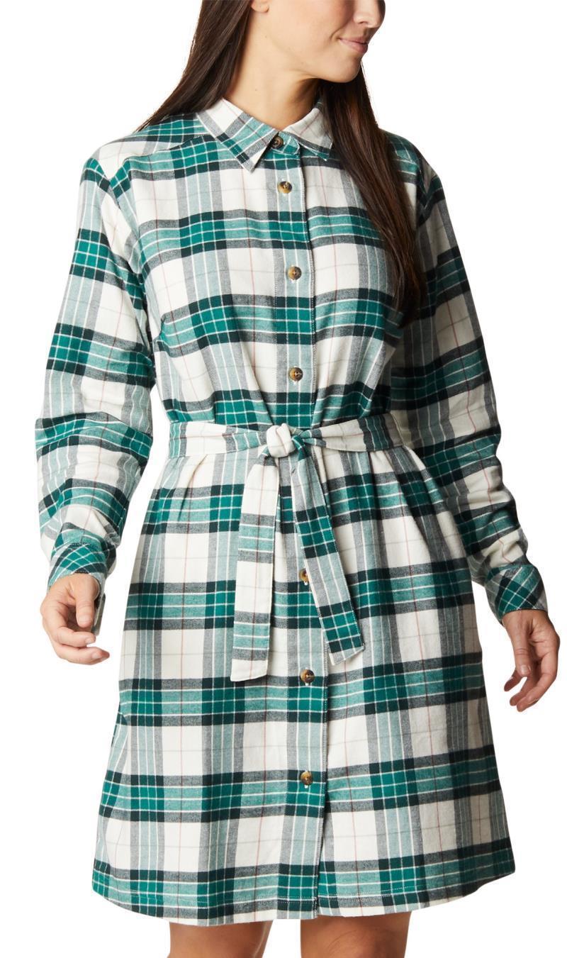 Holly Hideaway Flannel Dress - Plus - Spruce Simple Tartan 1