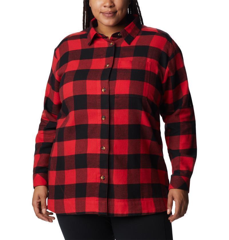 Holly Hideaway Flannel Shirt - Plus - Womens - Red Lily Buffalo Check 1
