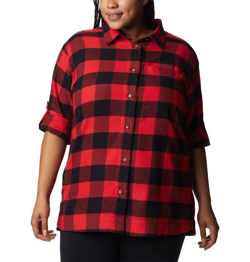 Holly Hideaway Flannel Shirt - Plus - Womens - Red Lily Buffalo Check 4