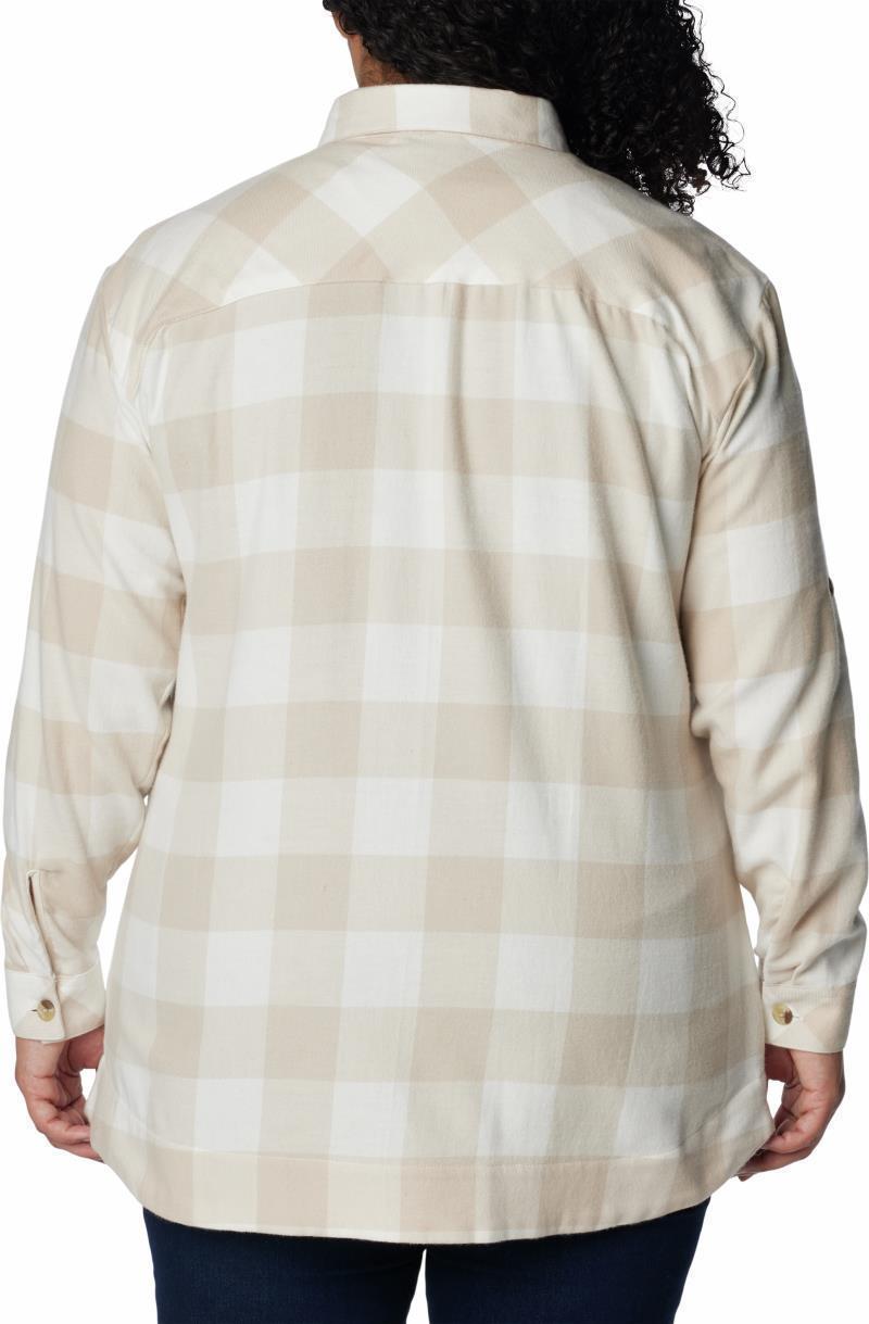 Holly Hideaway Flannel Shirt - Plus - Womens - Sea Salt Buffalo Check 2