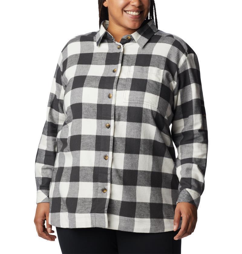Holly Hideaway Flannel Shirt - Plus - Womens - Shark Buffalo Check 1