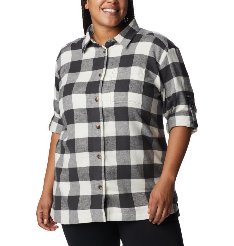 Holly Hideaway Flannel Shirt - Plus - Womens - Shark Buffalo Check 3