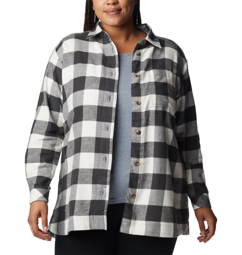 Holly Hideaway Flannel Shirt - Plus - Womens - Shark Buffalo Check 4