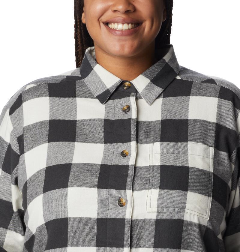 Holly Hideaway Flannel Shirt - Plus - Womens - Shark Buffalo Check 6