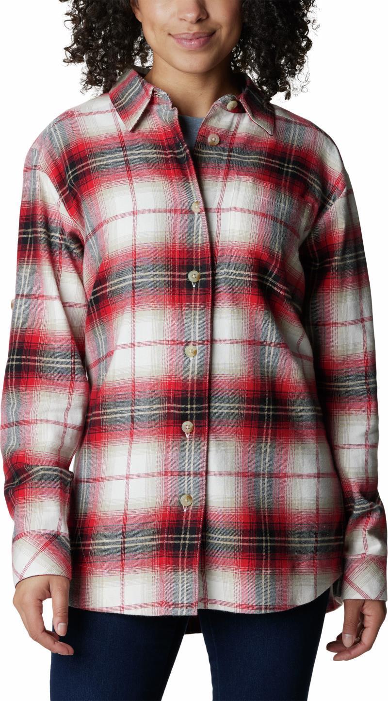 Holly Hideaway Flannel Shirt - Womens - Chalk Ombre Tartan 1
