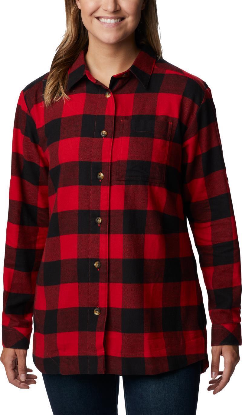 Holly Hideaway Flannel Shirt - Womens - Red Lily Buffalo Check 1