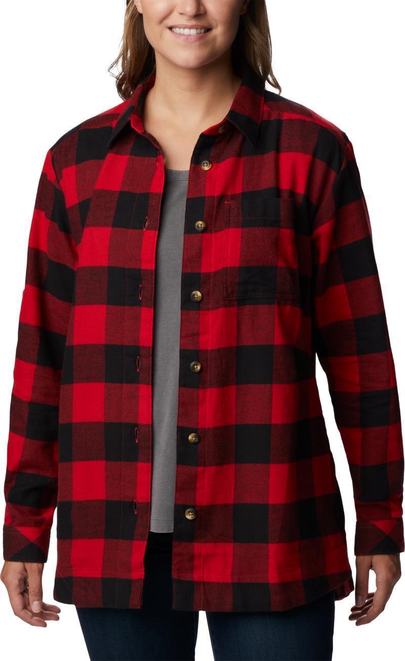 Holly Hideaway Flannel Shirt - Womens - Red Lily Buffalo Check 3