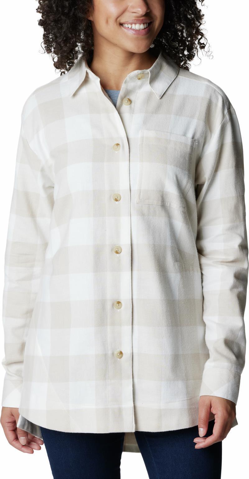 Holly Hideaway Flannel Shirt - Womens - Sea Salt Buffalo Check 1