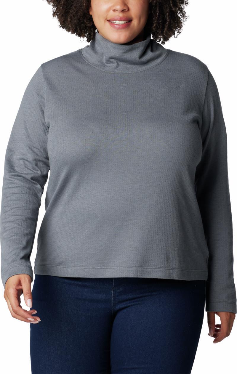 Holly Hideaway Funnel Neck LS - Plus - Womens - Black 3