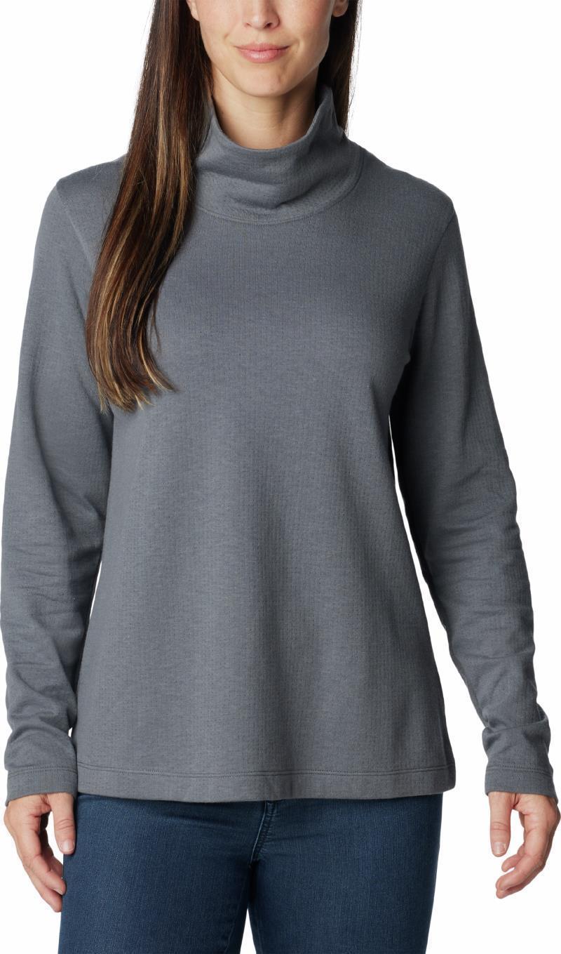 Holly Hideaway Funnel Neck LS - Womens - Black 1