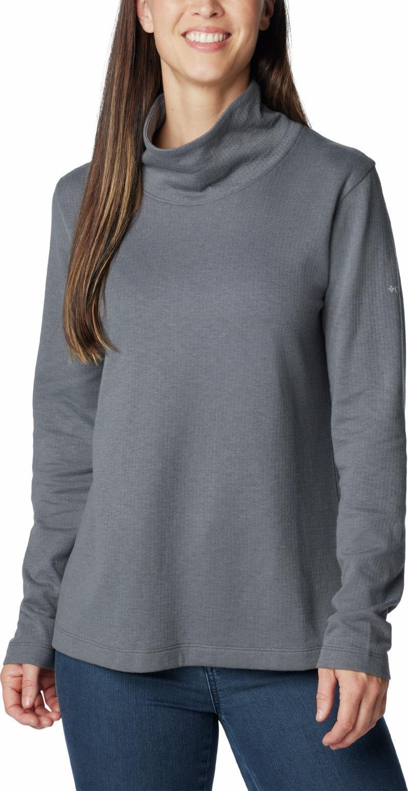 Holly Hideaway Funnel Neck LS - Womens - Black 3