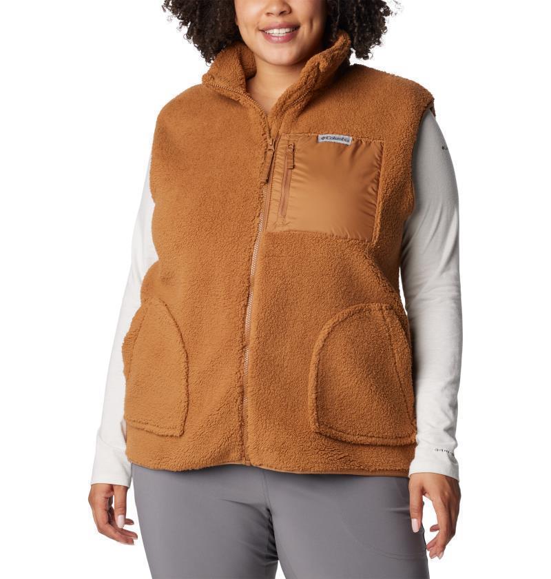 Holly Hideaway Vest - Plus - Womens - Camel Brown 1