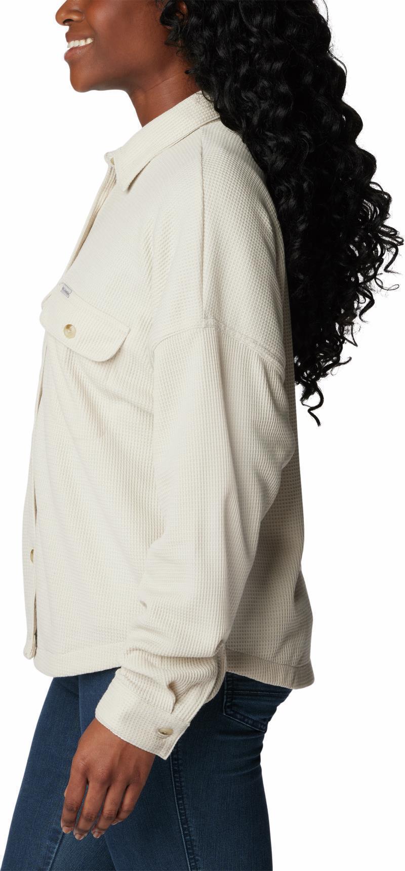 Holly Hideaway Waffle Shirt Jacket - Womens - Dark Stone 4