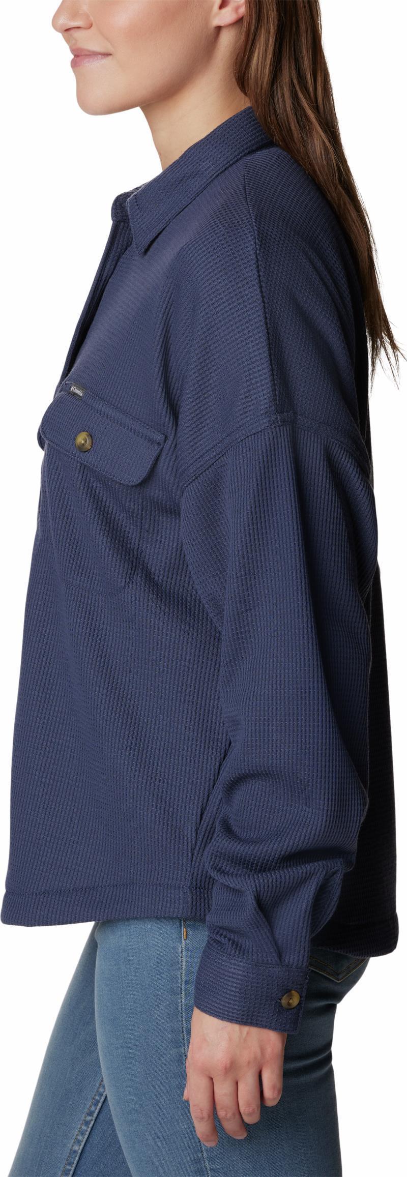 Holly Hideaway Waffle Shirt Jacket - Womens - Nocturnal 4