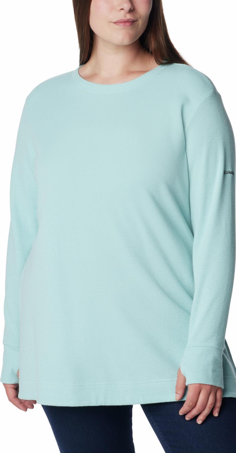 Holly Hideaway Waffle Tunic - Plus - Womens - Aqua Haze 1