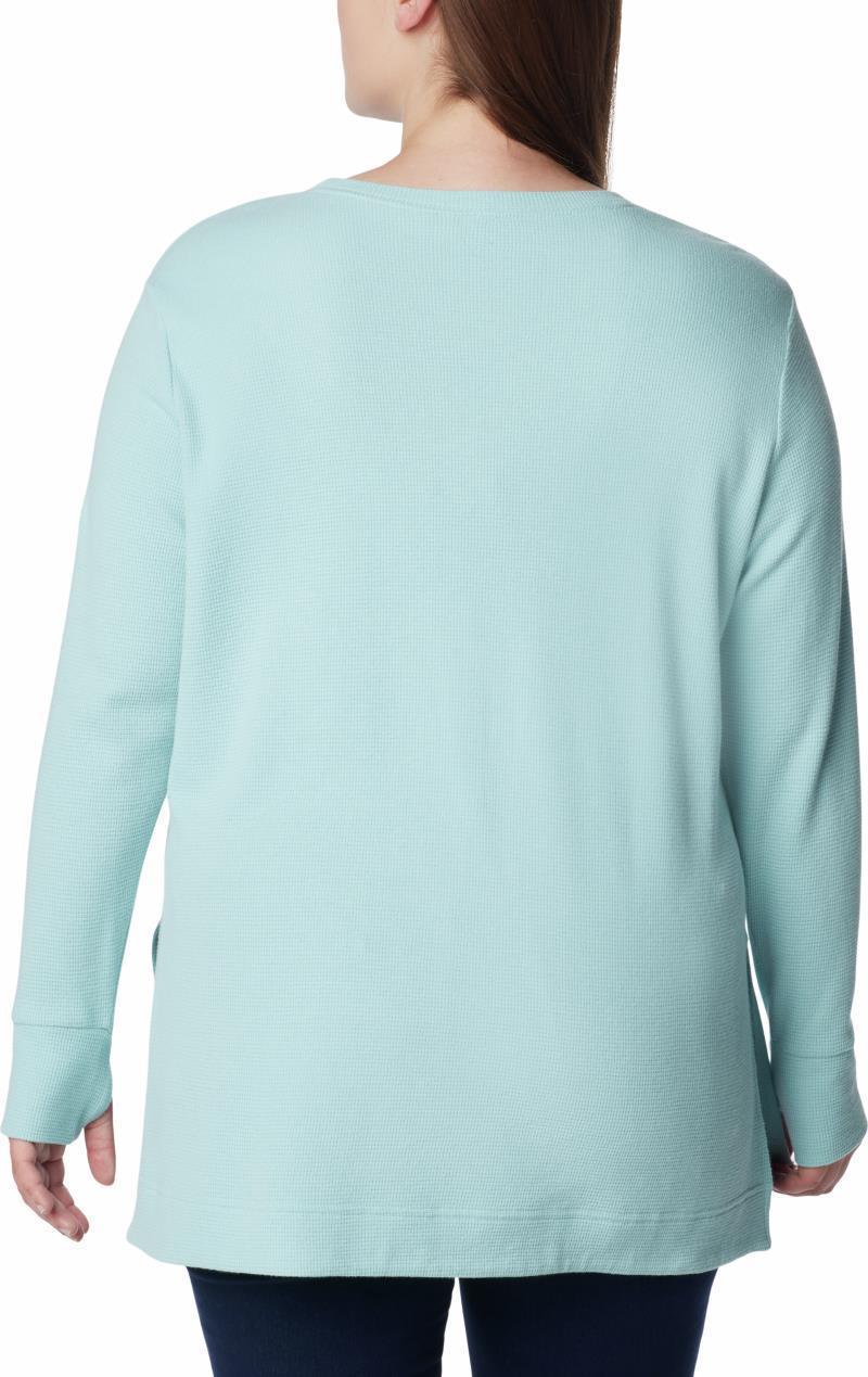 Holly Hideaway Waffle Tunic - Plus - Womens - Aqua Haze 2