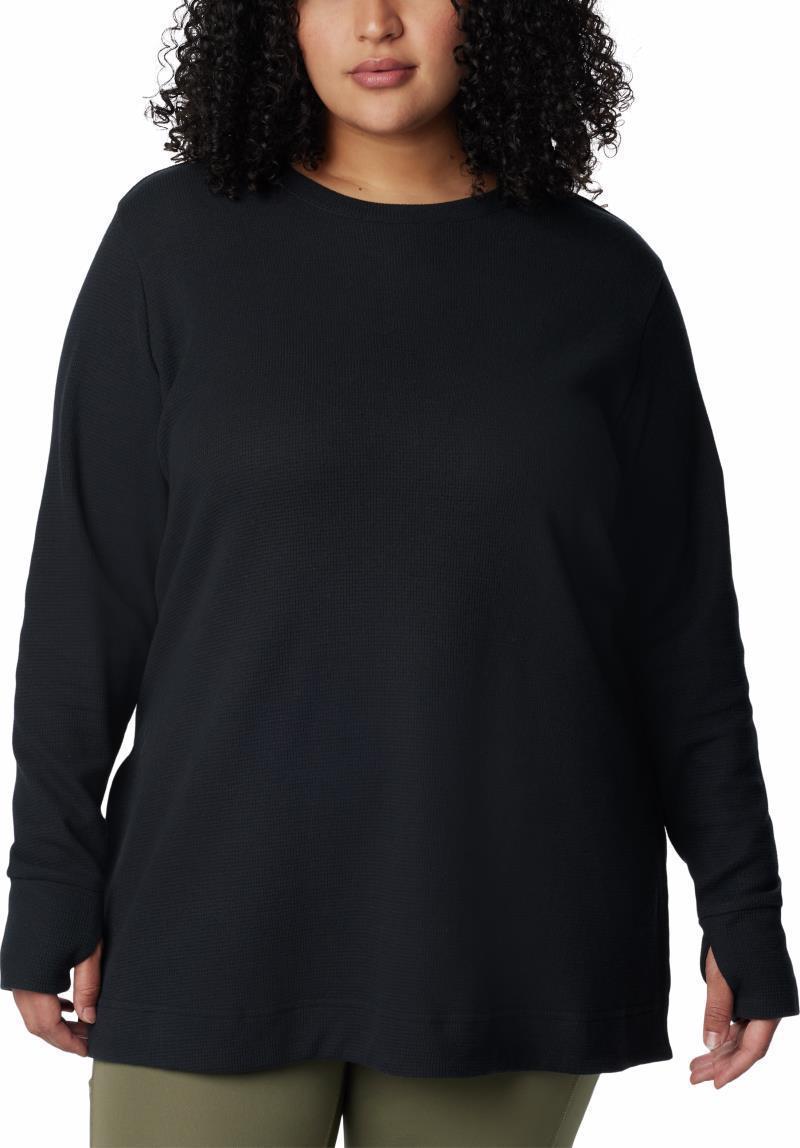 Holly Hideaway Waffle Tunic - Plus - Womens - Black 1