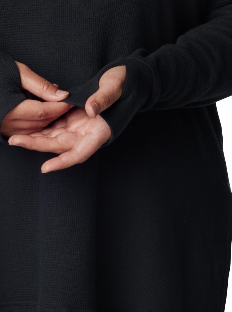 Holly Hideaway Waffle Tunic - Plus - Womens - Black 3