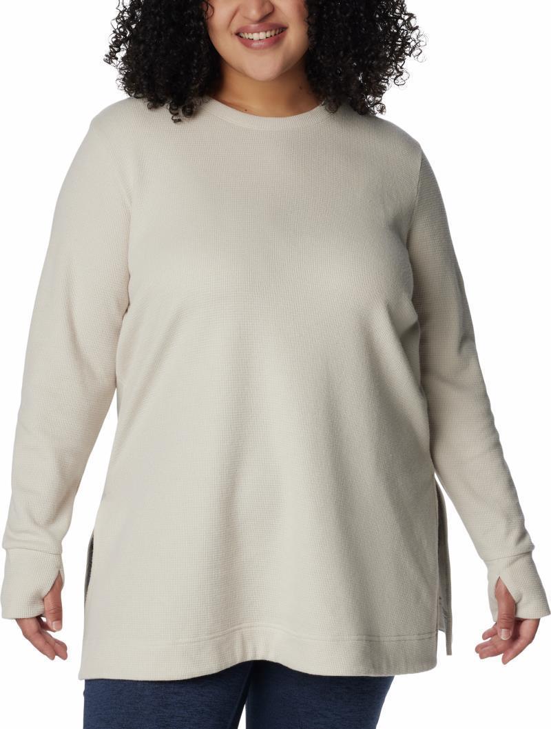 Holly Hideaway Waffle Tunic - Plus - Womens - Dark Stone 1