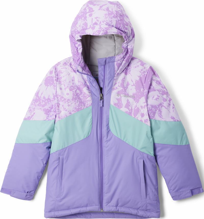 Horizon Ride II Jacket - Youth Girls - Paisley Purple / Gumdrop Whimsy / Aqua Haze 1