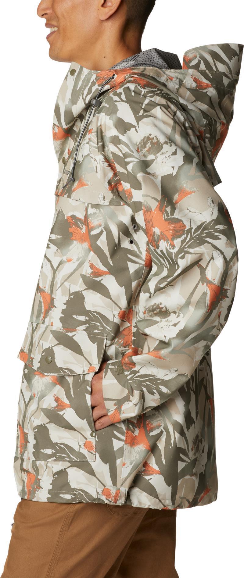 Ibex II Shell - Mens - Ancient Fossil Floriculture Print 4